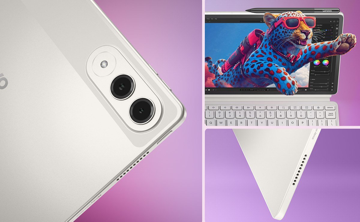 Tablet LENOVO Yoga Tab smukła konstrukcja aluminiowa obudowa ergonomiczny uchwyt podstawka