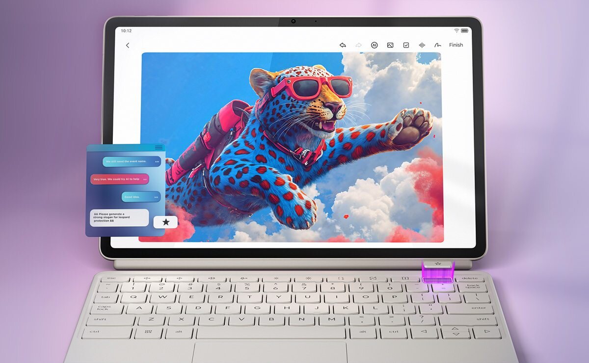 Tablet LENOVO Yoga Tab Smart AI Input wsparcie AI pisanie tłumaczenie edycja tekstu