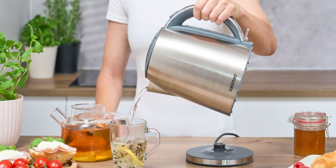 Czajnik ZELMER ZCK7930 Komfort i bezpieczeństwo maksymalne bezpieczeństwo automatyczne wyłączenie ochrona przed włączeniem bez wody bezproblemowe użytkowanie