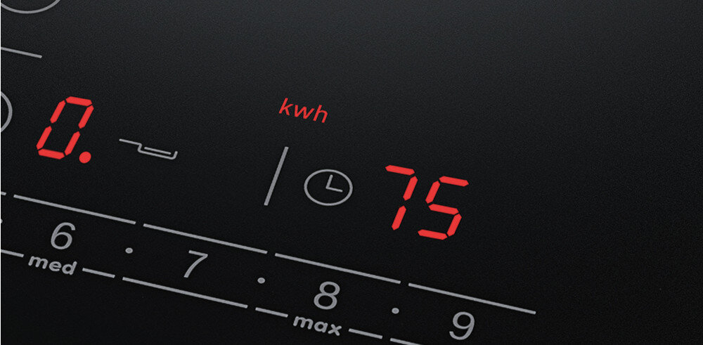 PŁYTA BOSCH PVQ61CHB1E panel wyświetlacz ikony bezpieczeństwo wyłącznik czasowy