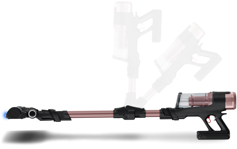 Odkurzacz X-Force Flex 16.60 AeroSpin Aqua TY9CD9 ułożony w poziomie.