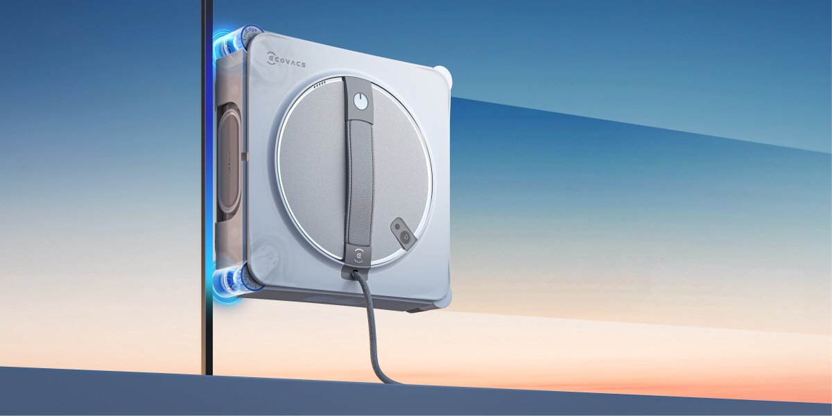 Robot do mycia okien ECOVACS Winbot W2S Bezpieczne mycie bez wysiłku