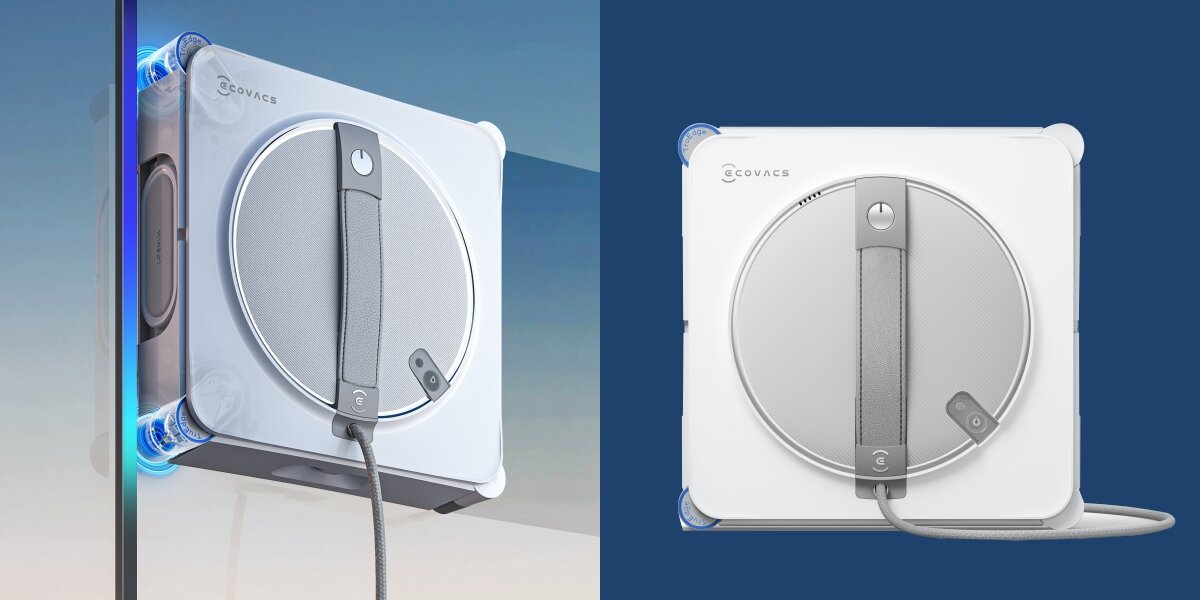 Robot do mycia okien ECOVACS Winbot W2S Skuteczność do samej ramy