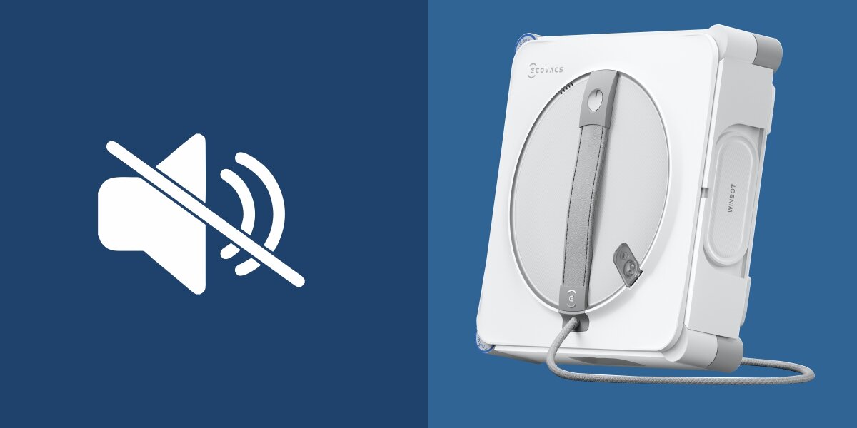 Robot do mycia okien ECOVACS Winbot W2S Cichy i elegancki