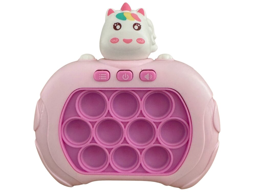 Zabawka interaktywna RICHTOYS Pop It Jednorożec
                zabawka na różowym tle gra interaktywna sensoryczna
