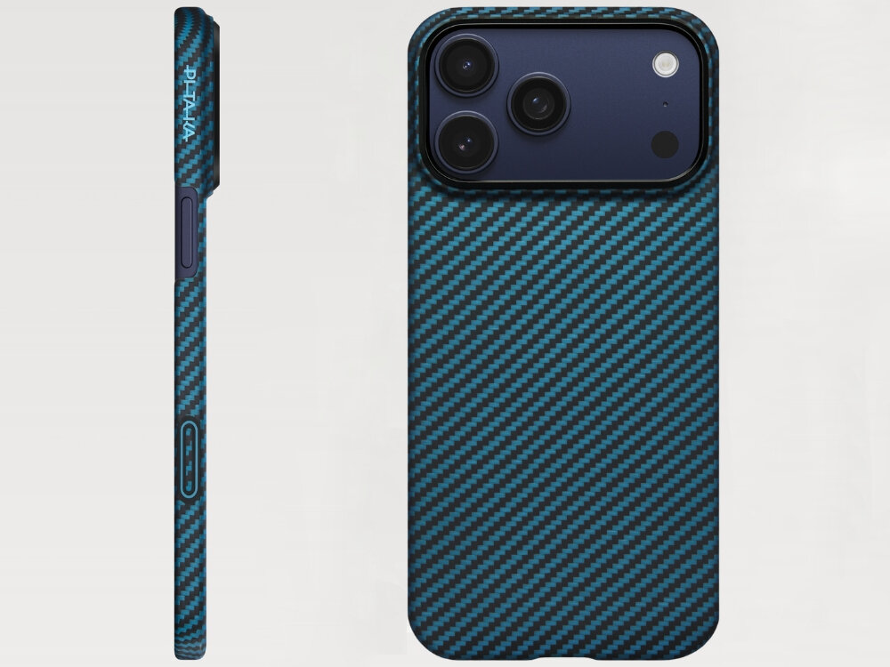 Etui PITAKA Ultra-Slim MagSafe
                etui widoczne od tyłu i z boku na jasnym tle
                minimalistyczny wygląd przyjemna w dotyku faktura kompatybilność ładowanie magsafe technologia pitatap smukła funkcjonalna forma