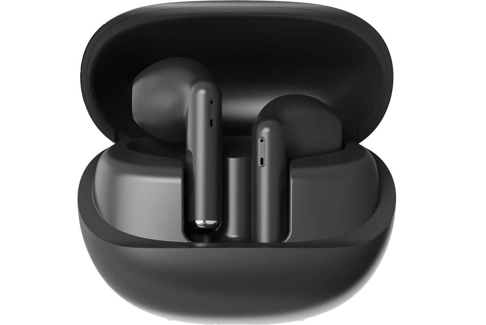 Słuchawki douszne NICEBOY Beans 4 tryb gry niskie opóźnienia, słuchawki z etui ładującym na białym tle