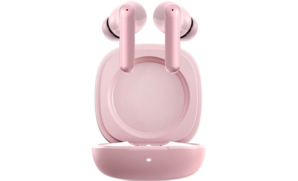 Słuchawki NICEBOY Pins 4 Pro ANC z obsługą kodeka AAC dla urządzeń Apple, słuchawki wraz z etui ładującym na białym tle