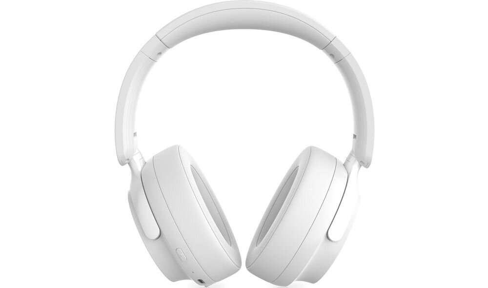 Słuchawki nauszne NICEBOY Stellar ANC ładowanie USB-C kabel USB-A do USB-C, słuchawki nauszne od frontu na białym tle