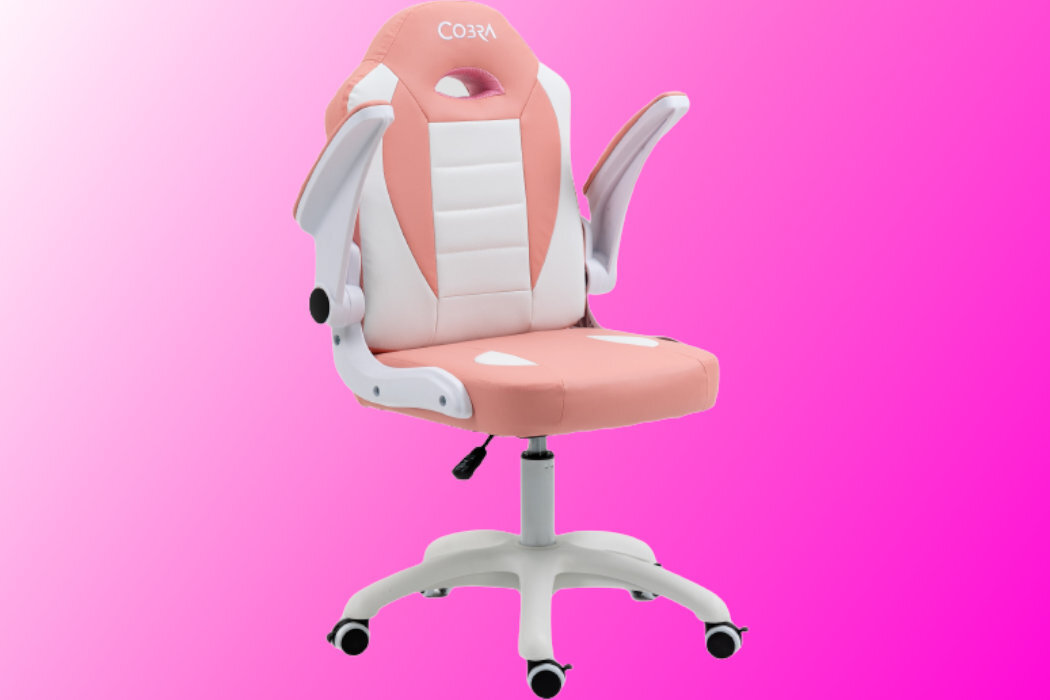 Fotel COBRA Junior Pro Żółto-Czarny dziecko wygoda zabawa komfort nauka wytrzymałość regulacja