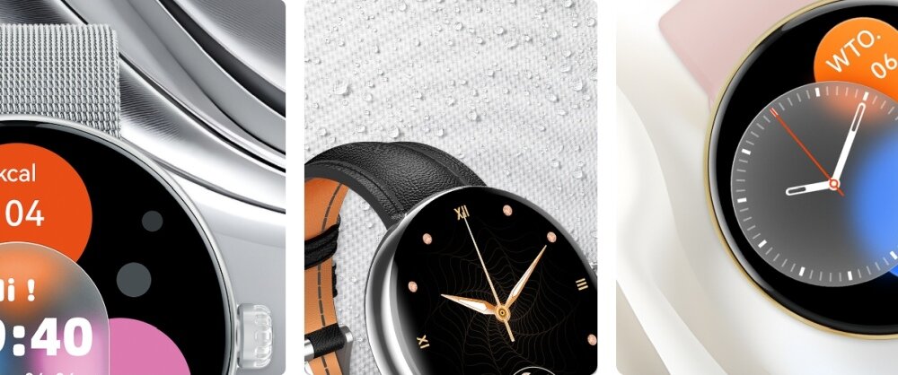 Smartwatch FOREVER Forevive 5 SB-365 ekran bateria czujniki zdrowie sport pasek ładowanie pojemność rozdzielczość łączność sterowanie krew puls rozmowy smartfon aplikacja