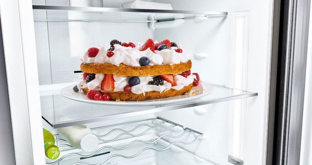 Lodówka BOSCH KGN49AIEQ No frost 203cm Srebrna Półki EasyAccess Shelf