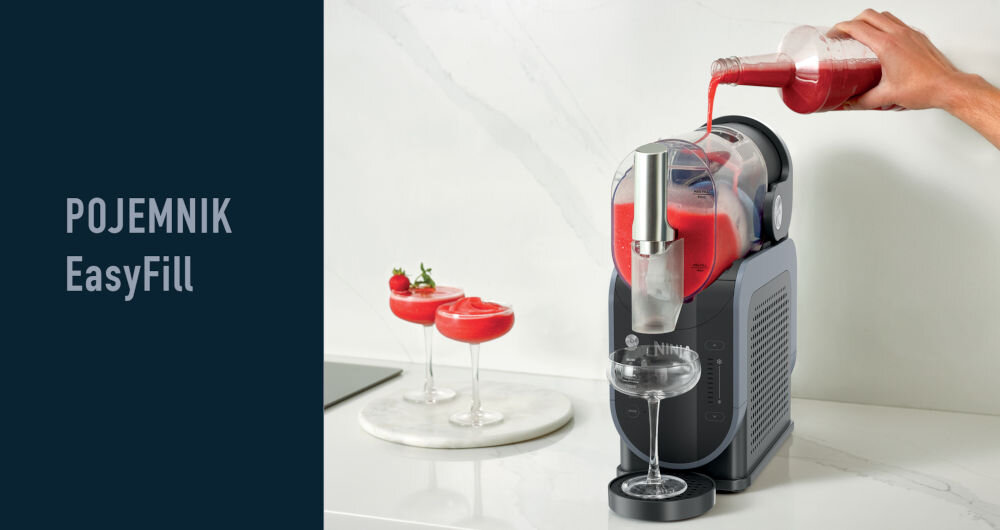 Maszynka do slushy NINJA Slushi FS301EU pojemnik easy fill panel sterowania łatwe sterowanie intuicyjn obsługa prosta obsługa szybkie przygotowanie