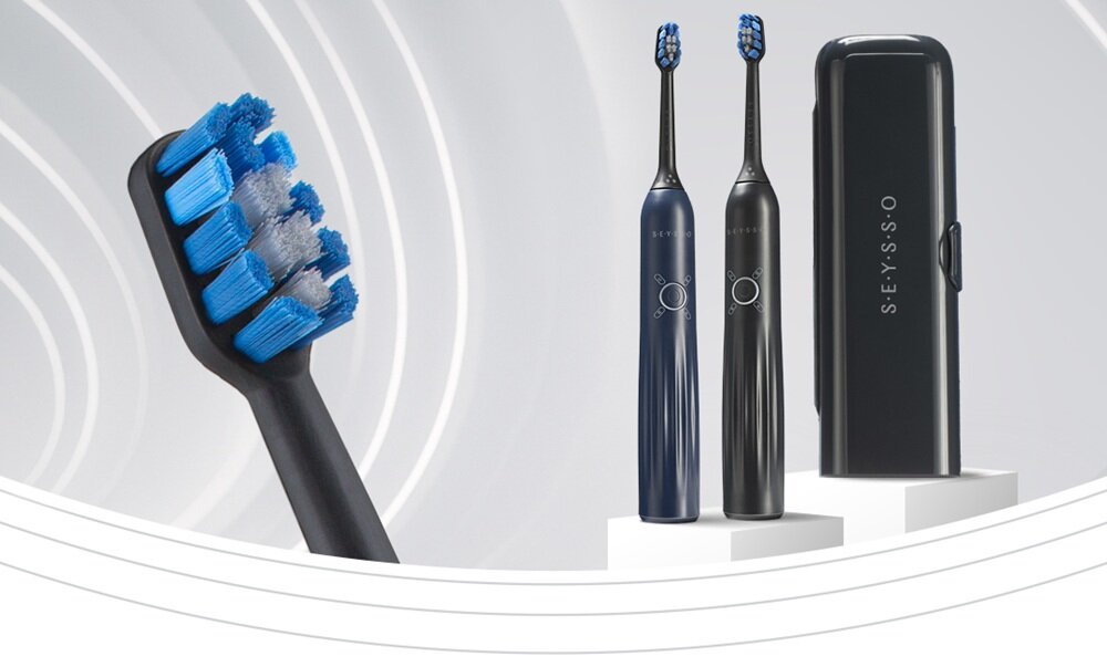 Szczoteczka soniczna SEYSSO Planet NeptunX precyzja, którą widać i czuć, technologia DCT, czyszczące bąbelki, do trudno dostępnych miejsc
