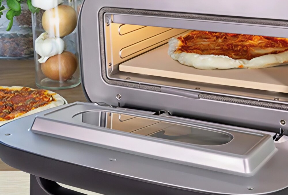 Piec do pizzy UNOLD Alfredo 68806 cyfrowe pokrętło, dotykowy panel sterowania, regulacja temperatury górnej i dolnej grzałki, wbudowany timer, automatyczne programy