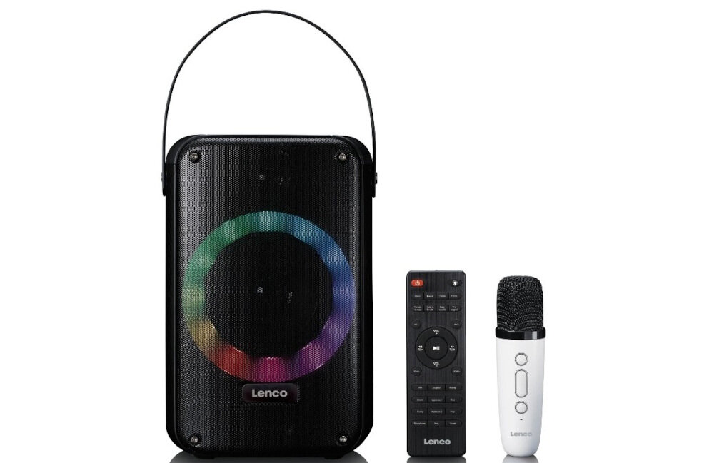 Power audio LENCO BTC-060BK - Przenośny zestaw karaoke