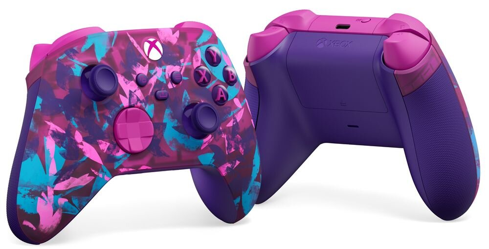 Kontroler MICROSOFT Xbox dwoma bateriami AA do 40 godzin - kontroler na białym tle