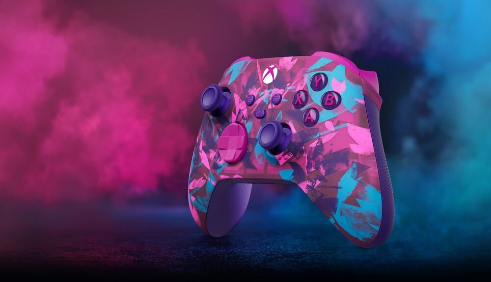Kontroler MICROSOFT Xbox Wyjście słuchawkowe 3,5 mm kompatybilnych słuchawek bezpośrednio do kontrolera - kontroler trzymany w ręku