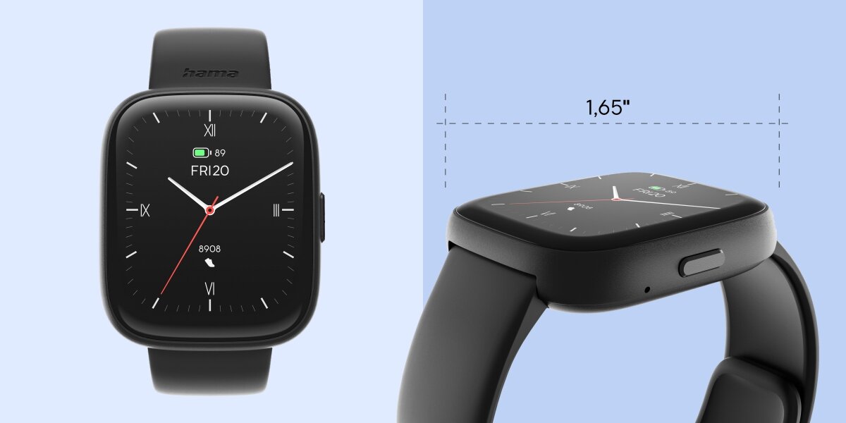 Smartwatch HAMA 4000 Czarny Wygodna obsługa
