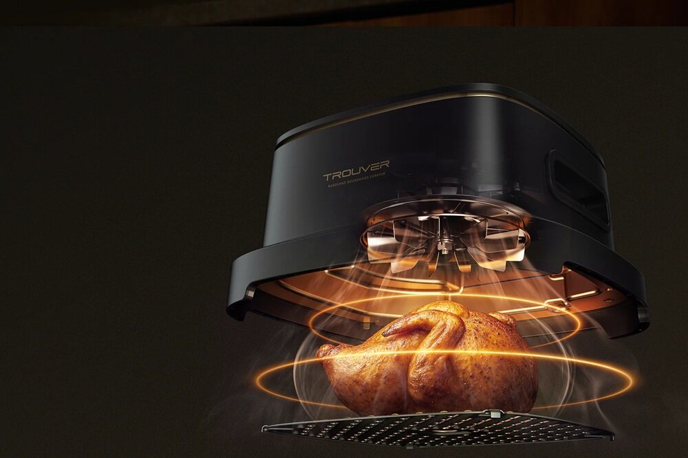 Air Fryer Frytkownica beztłuszczowa MOVA AF20 Pro silnik bezszczotkowy, cichsza praca, falowana kratka grillowa