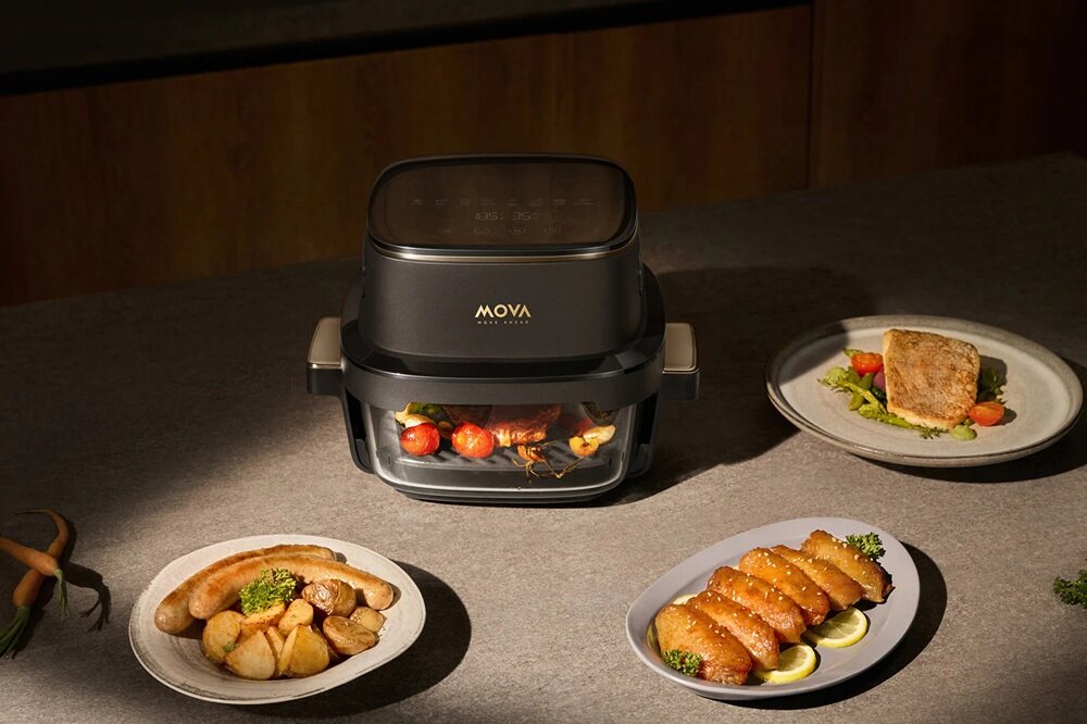 Air Fryer Frytkownica beztłuszczowa MOVA AF20 Pro panel dotykowy, 8 trybów pracy, odpowiedni czas i temperatura, smaczne efekty