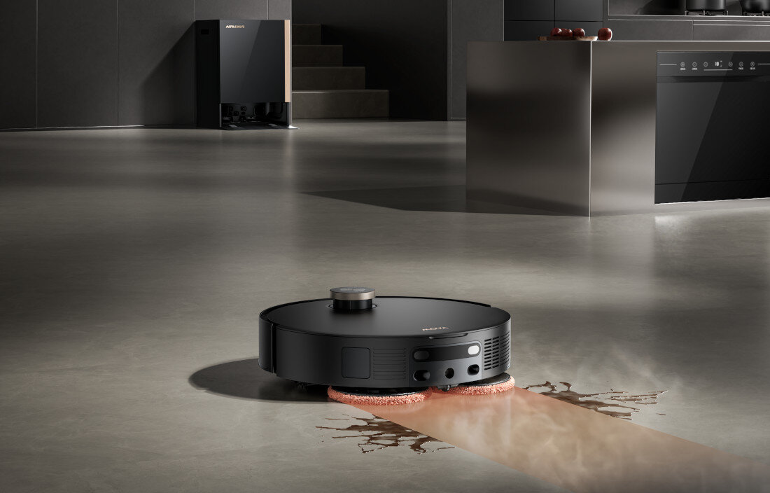 Robot sprzątający MOVA Mobius 60 Długi czas pracy Bateria o pojemności 6400 mAh  do 250 minut działania odkurzyć i umyć