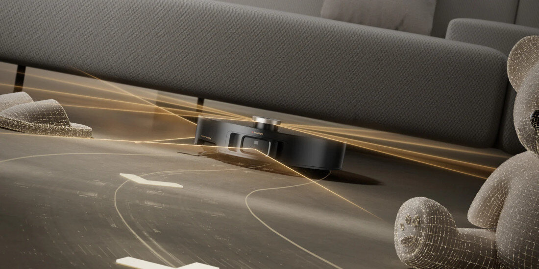 Robot sprzątający MOVA Mobius 60 Inteligentna nawigacja 360° Czujniki 3D dopasowuje tryb sprzątania do rodzaju podłogi oraz poziomu zabrudzeń