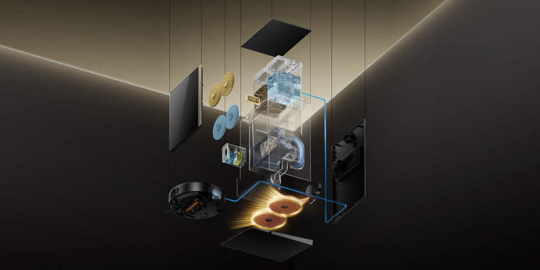 Robot sprzątający MOVA Mobius 60 Duży worek na kurz Worek o pojemności 3,2 l wiele dni Pojemnik na kurz  Kurz, okruchy czy sierść 