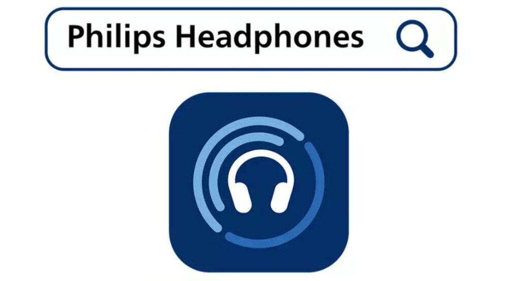 Słuchawki PHILIPS TAH2000TL/00 aplikacja Philips Headphones korektor basu i aktualizacje, ikona aplikcji PHILIPS na białym tle