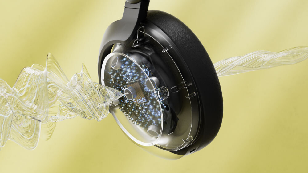 PHILIPS TAH8000EBK/00 słuchawki 5 mikrofonów, redukcja szumów, wyraźny głos, dźwiek przechodzący przez nausznik