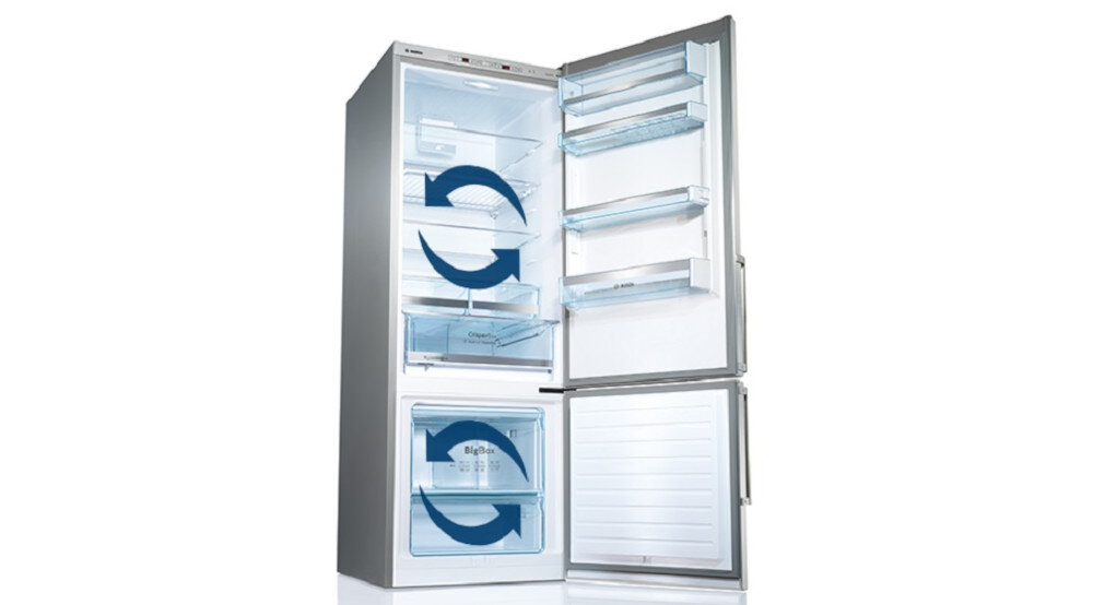 Lodówka BOSCH KGN49AIEQ No frost 203cm Srebrna Dwa oddzielne obiegi chłodzenia