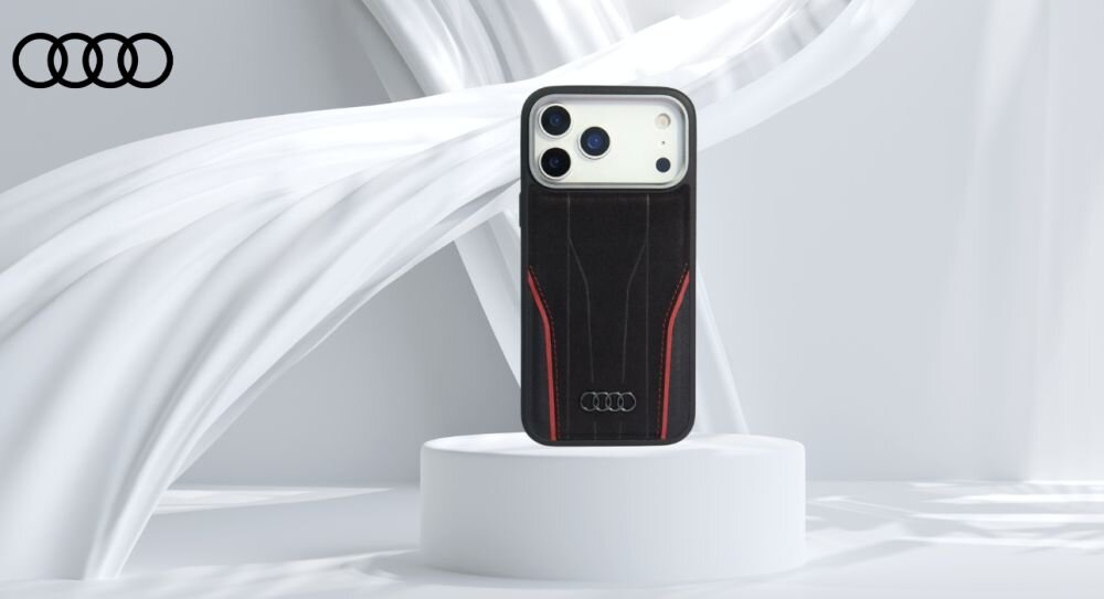 Etui Audi R8 Genuine Leather MagSafe – luksusowa skóra i Alcantara®