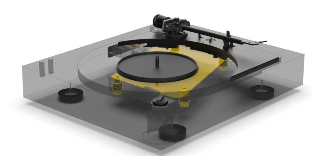 Gramofon PRO-JECT A2 - Konstrukcja sub-chassis