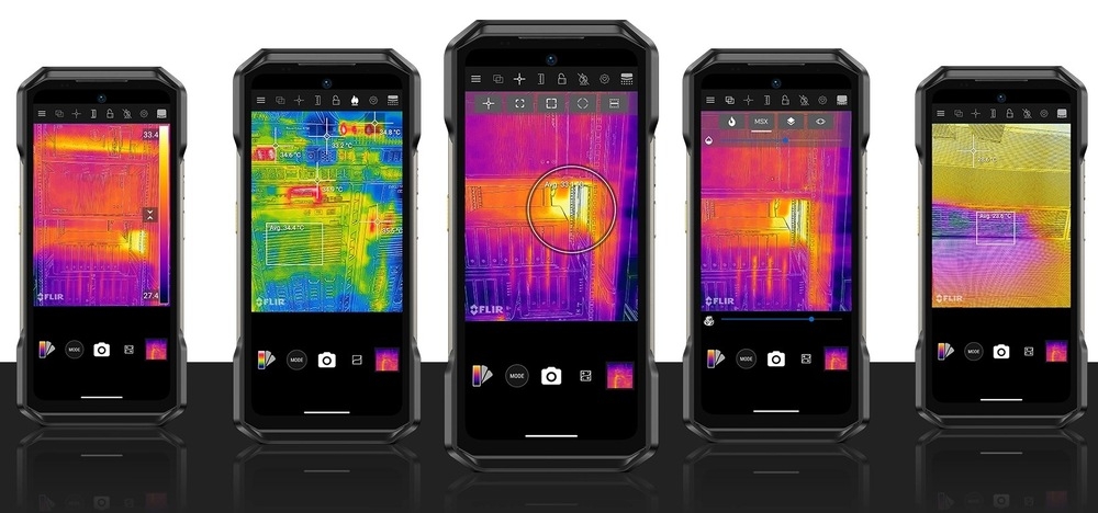 ULEFONE Armor 27T Pro aplikacja MyFLIR Pro do kamer termowizyjnych raportowanie analizy