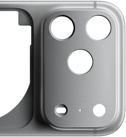 iPhone 17 Pro, tył obudowy unibody z kutego aluminium