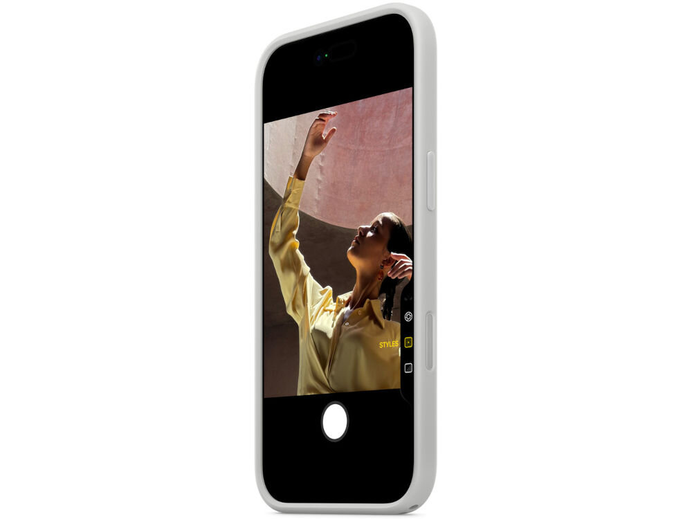 Etui APPLE Bumper do iPhone Air złożona na iphone widok bokiem