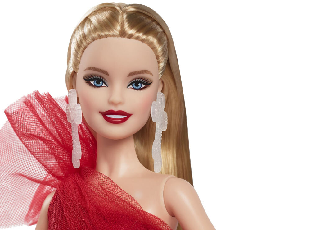 Lalka Barbie Signature HRM61 Świąteczna Barbie ubrana w piękną kreację