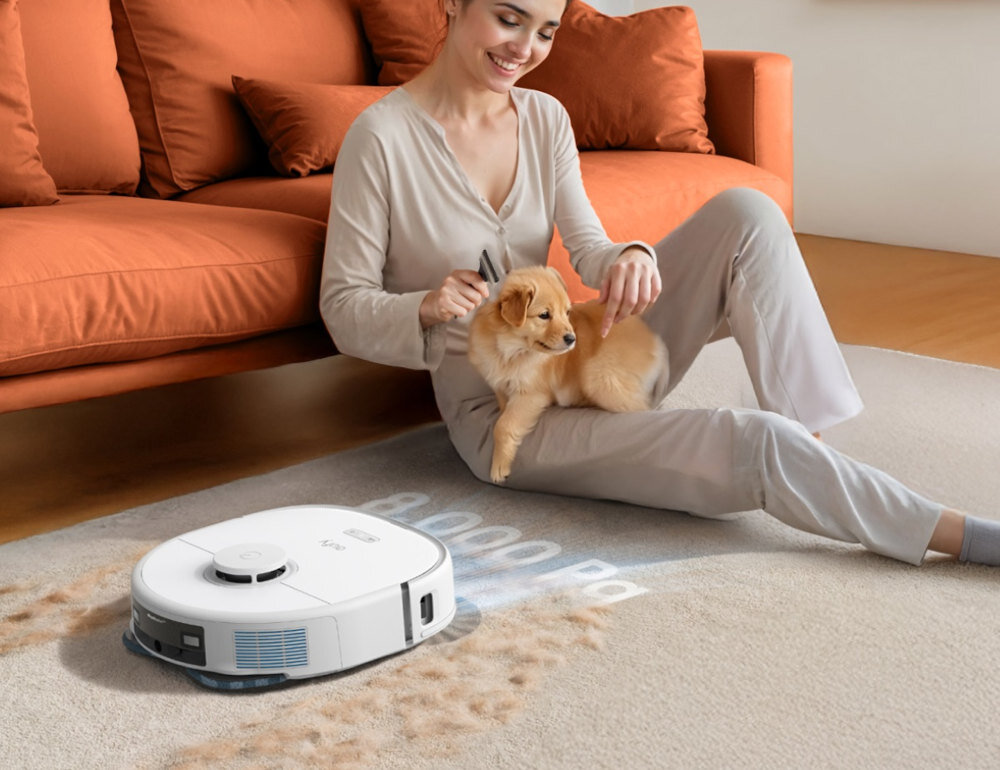 Robot sprzątający EUFY X10 Pro Omni Technologia Sprzątania siła ssąca kurz sierść zanieczyszczenia powierzchnia twarde podłogi dywany technologia mapowania laserowego skanuje pomieszczenia omija przeszkody