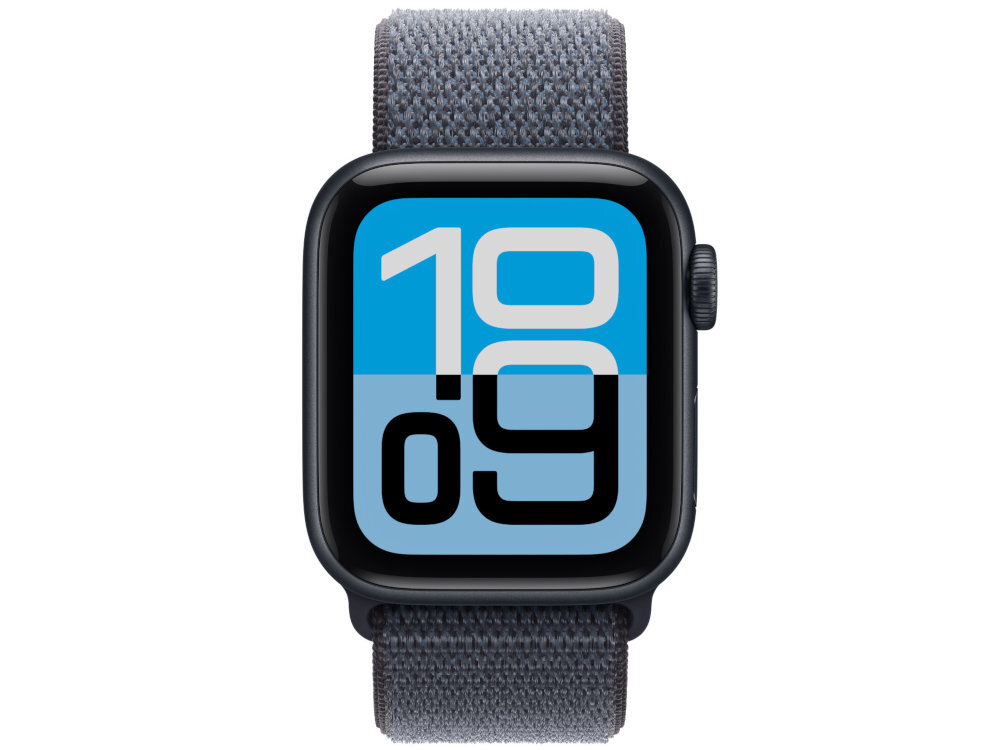 Pasek do Apple Watch opaska sportowa Apple miękkiego, oddychającego materiału Dwuwarstwowy splot nylonu gęsto rozmieszczonymi pętelkami Zapięcie na rzep - pasek z zegarkiem od przodu