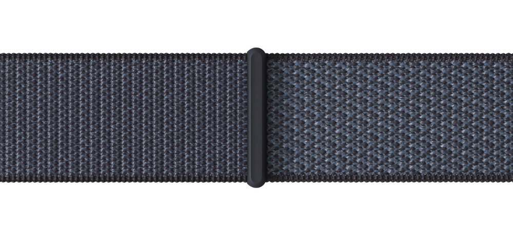 Pasek do Apple Watch Opaska sportowa Apple elastan pochodzący w 100% z recyklingu, poliester w 100% z recyklingu oraz nylon w 85% z recyklingu porzuconych sieci rybackich energii elektrycznej 100% z czystych źródeł - pasek na płasko na białym tle