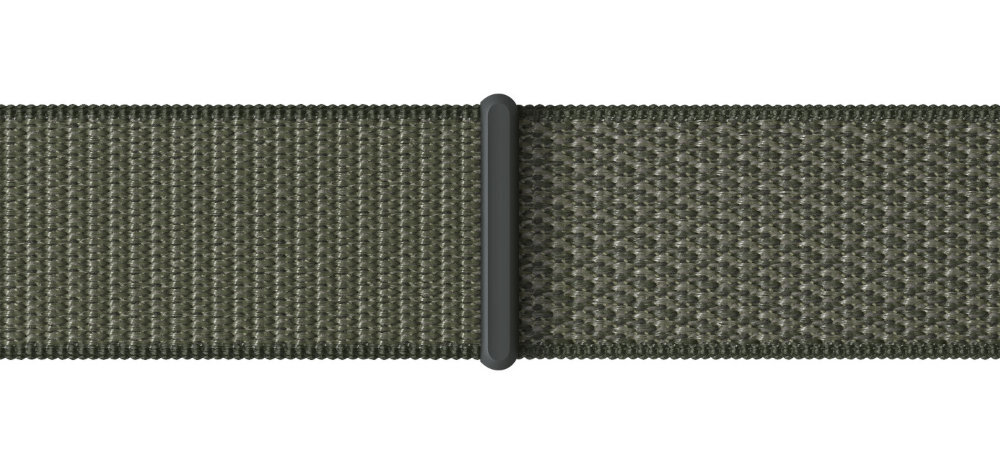 Pasek do Apple Watch Opaska sportowa Apple elastan pochodzący w 100% z recyklingu, poliester w 100% z recyklingu oraz nylon w 85% z recyklingu porzuconych sieci rybackich energii elektrycznej 100% z czystych źródeł - pasek na płasko na białym tle