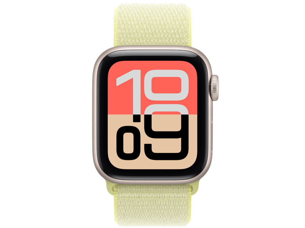 Pasek do Apple Watch Opaska sportowa Apple elastan pochodzący w 100% z recyklingu, poliester w 100% z recyklingu oraz nylon w 85% z recyklingu porzuconych sieci rybackich energii elektrycznej 100% z czystych źródeł - pasek na płasko na białym tle