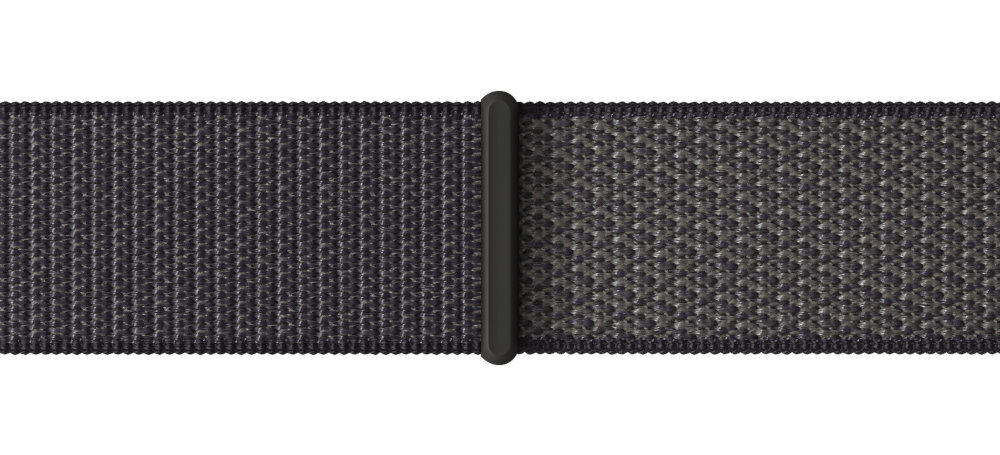 Pasek do Apple Watch Opaska sportowa Apple elastan pochodzący w 100% z recyklingu, poliester w 100% z recyklingu oraz nylon w 85% z recyklingu porzuconych sieci rybackich energii elektrycznej 100% z czystych źródeł - pasek na płasko na białym tle