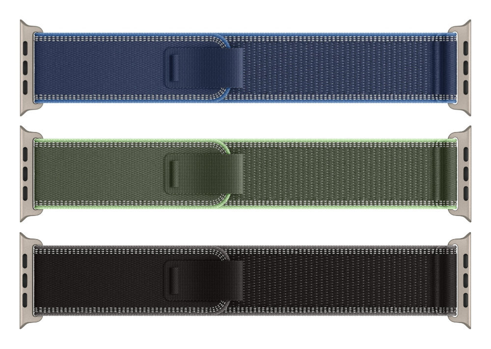 Pasek Apple Trail Apple Trail trzech stylowych wersjach kolorystycznych: czarnej, zielonej i niebieskiej - pasek w trzech wersjach kolorsytycznych