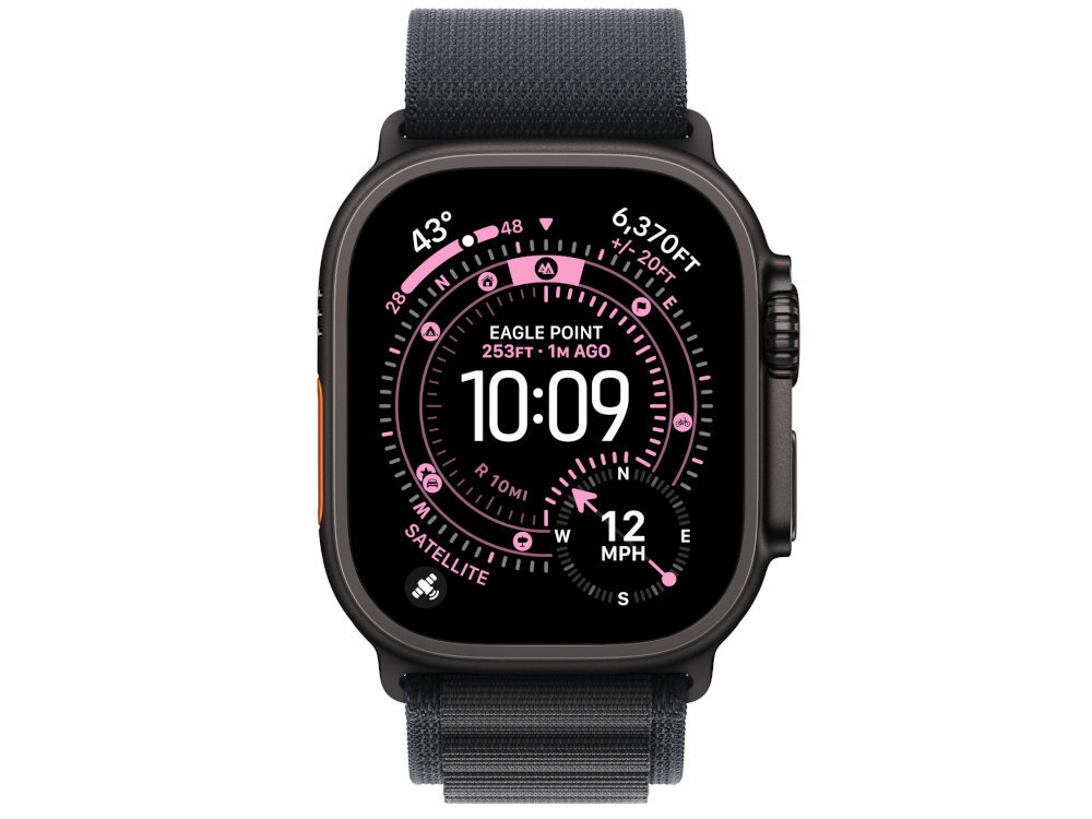 Pasek Alpine do Apple Watch Opaska Alpine splecenia dwóch warstw tkaniny bezszwową konstrukcję odporność na rozciąganie Wierzchnie pętle trwałymi włóknami - pasek z urządzeniem od przodu