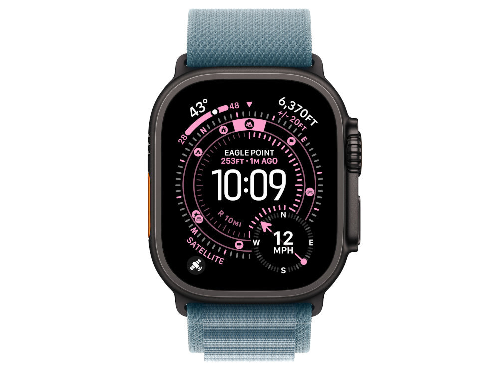 Pasek Alpine do Apple Watch Opaska Alpine splecenia dwóch warstw tkaniny bezszwową konstrukcję odporność na rozciąganie Wierzchnie pętle trwałymi włóknami - pasek z urządzeniem od przodu