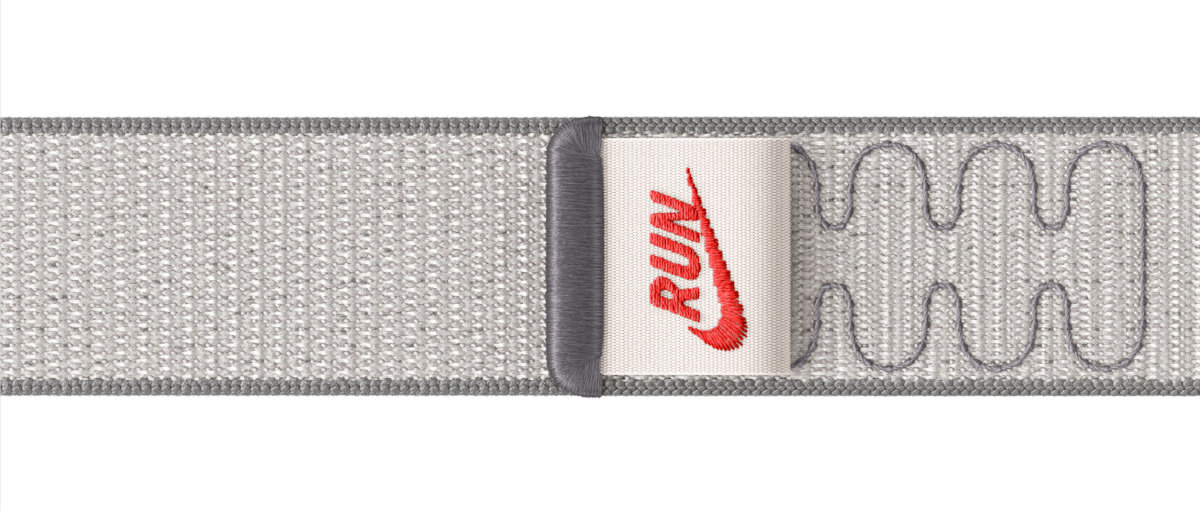 Pasek Apple Watch Nike Sport Loop Nike Sport Loop miękkiego i oddychającego materiału Dwuwarstwowy splot nylonu delikatną wyściółkę - pasek na płasko na białym tle