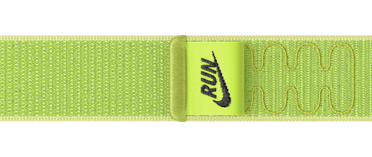 Pasek Apple Watch Nike Sport Loop Nike Sport Loop miękkiego i oddychającego materiału Dwuwarstwowy splot nylonu delikatną wyściółkę - pasek na płasko na białym tle