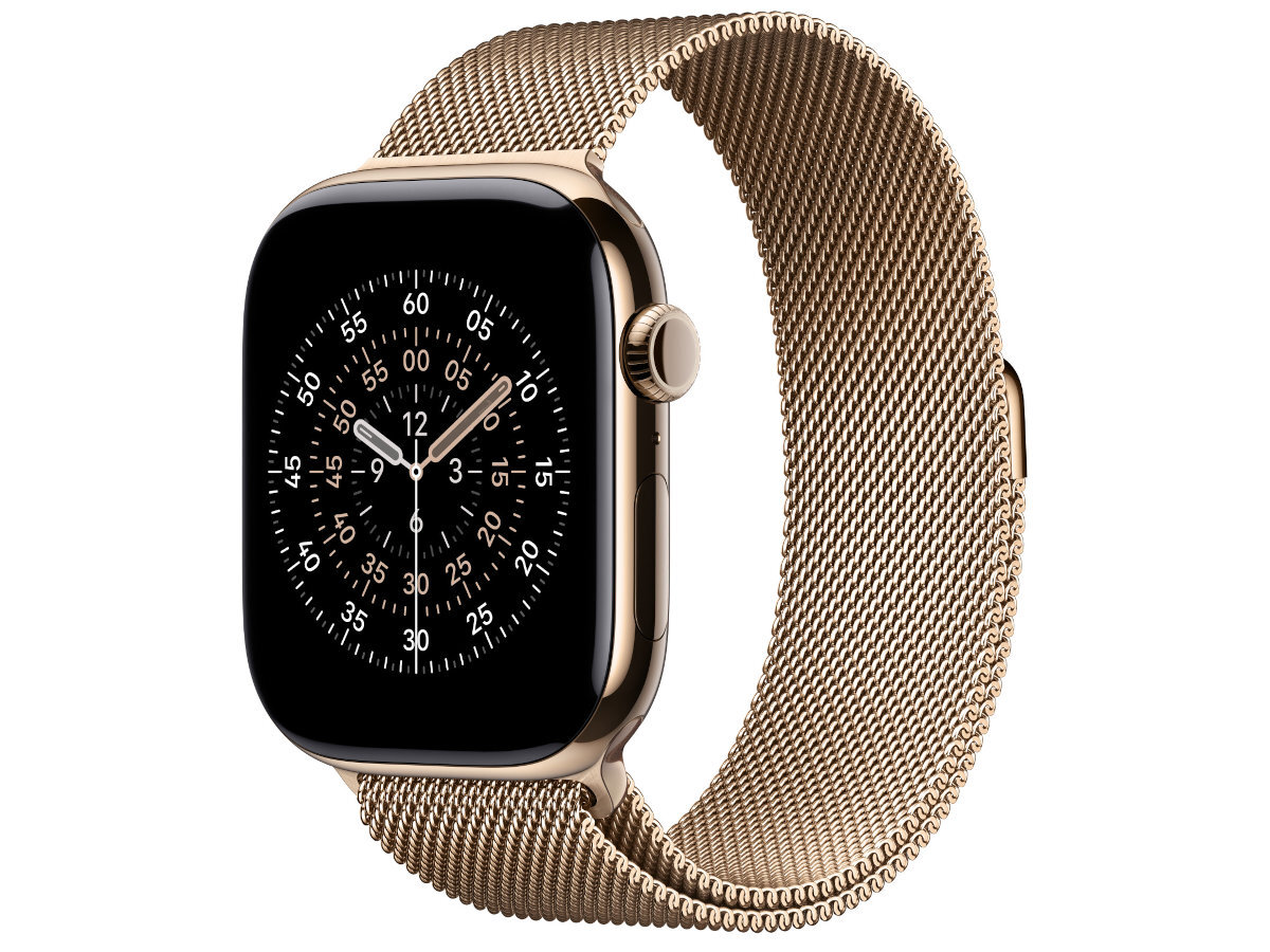 Bransoleta mediolańska do Apple Watch - bransoletka na zegarku pod kątem