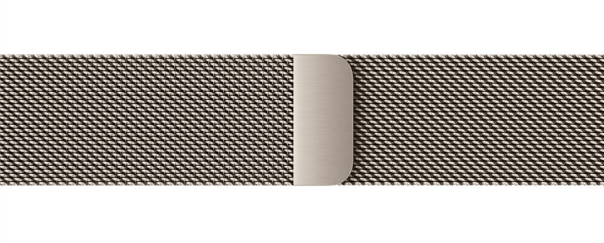 Bransoleta mediolańska do Apple Watch Stal nierdzewna 80% pochodzi z recyklingu magnesy odzyskanych pierwiastków ziem rzadkich 100% z czystych źródeł - bransoletka na płasko